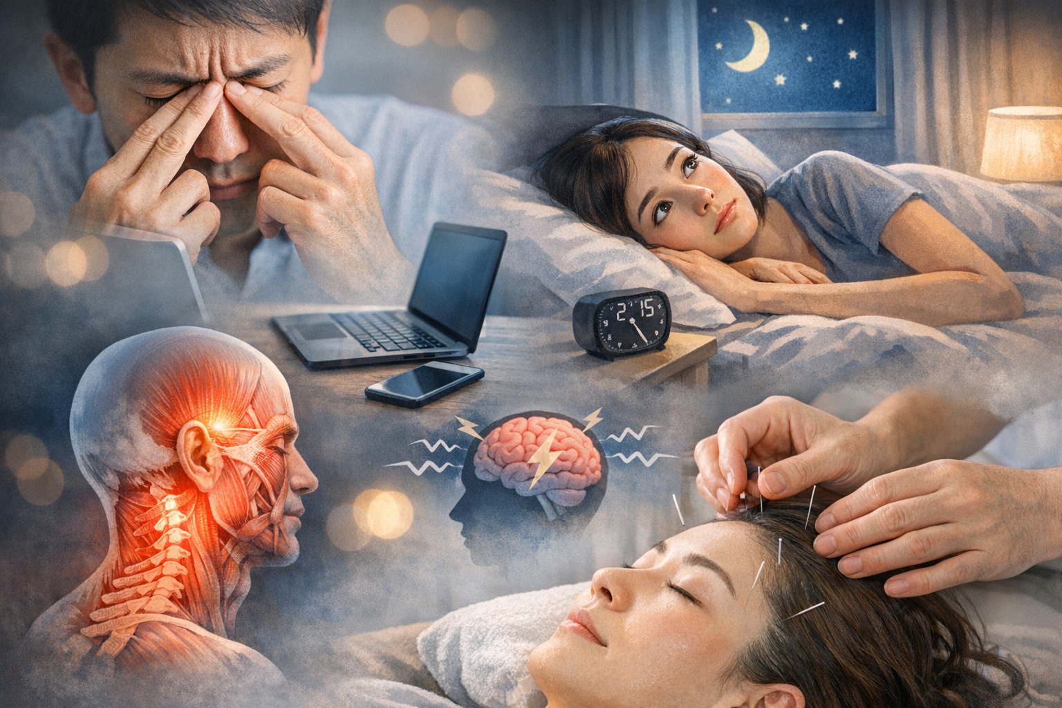 眼精疲労と不眠の関係性｜「目の疲れ」が眠りを浅くする理由